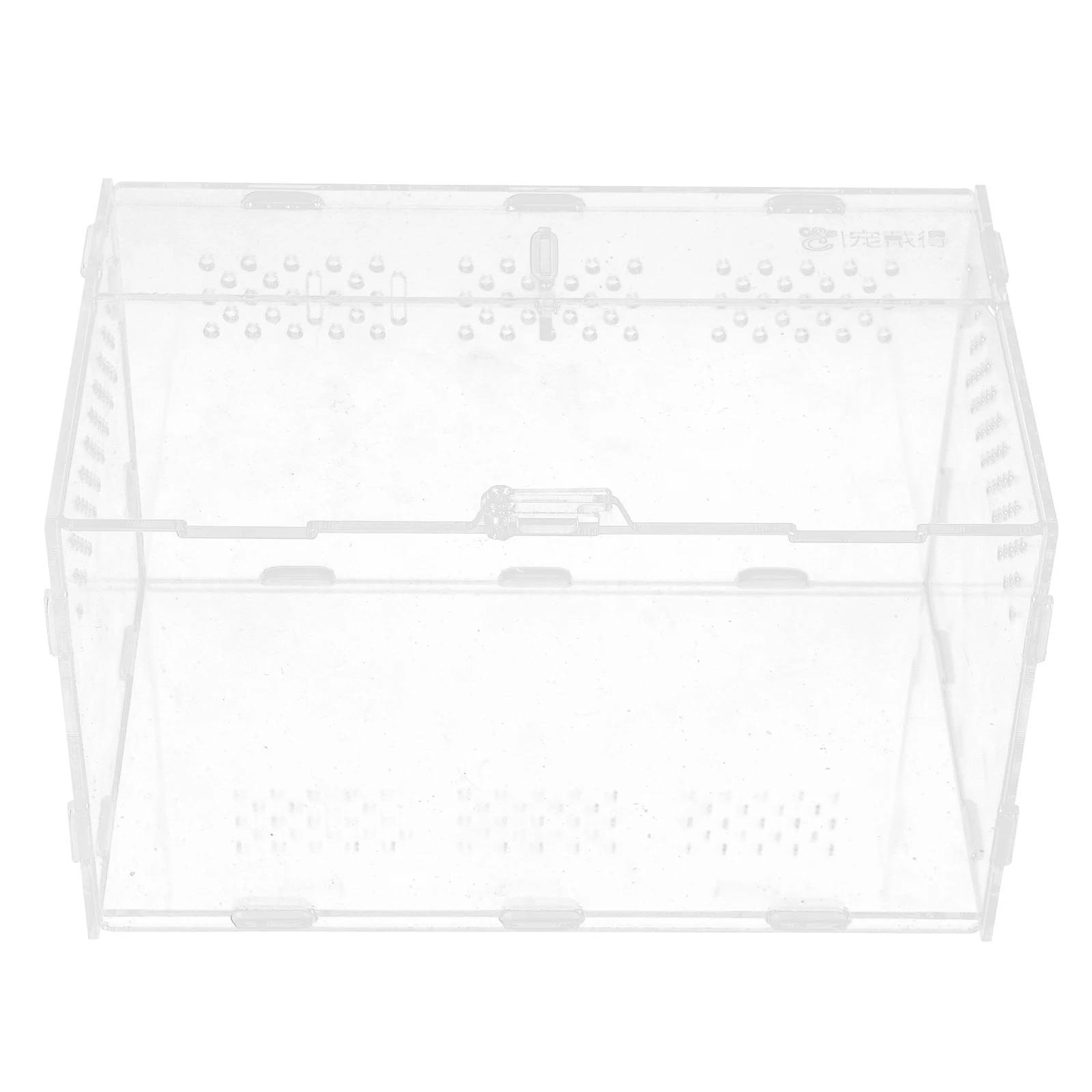 

Portable Acrylic Reptile Feeding Box Stable Ventilation System Snakes Spiders Crabs Gecko Tank Household Pet