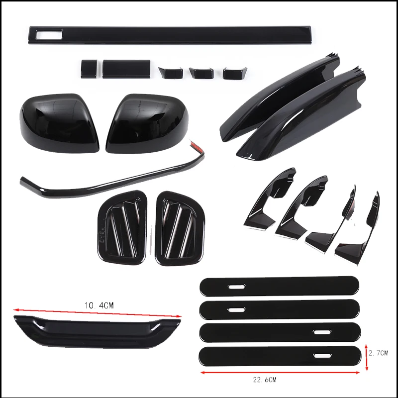 

For Land Rover Range Rover Sport/Vogue L460 L461 2023+ ABS Piano Black Kit Side Door Rearview Mirror Decorative Cover Accessory