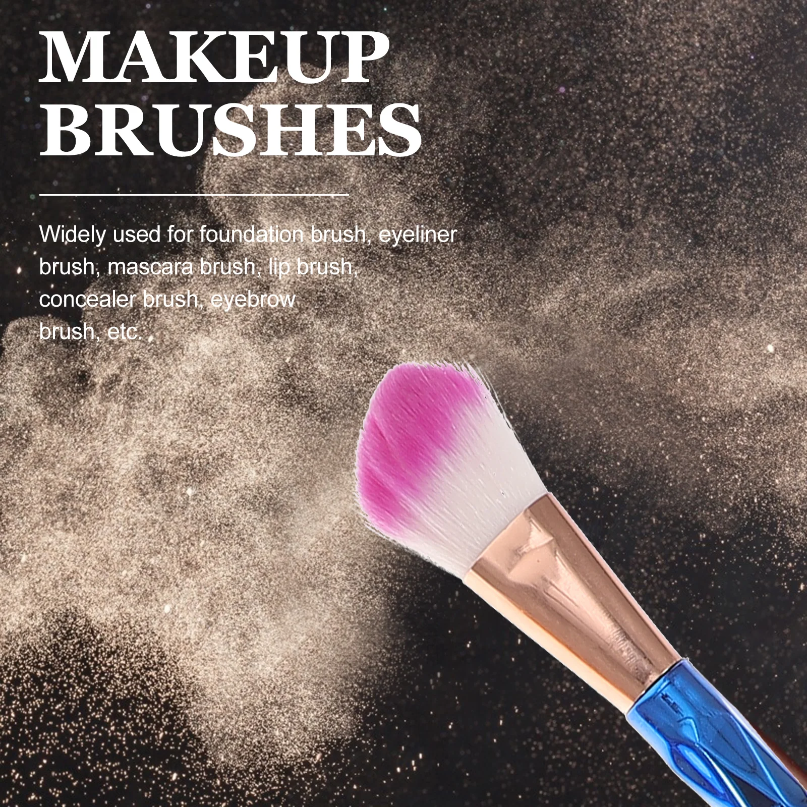 

20pcs Makeup Brush Set For Women Soft Durable Tools Gradient Handle Foundation Eyeliner Lip Mascara Eyebrow