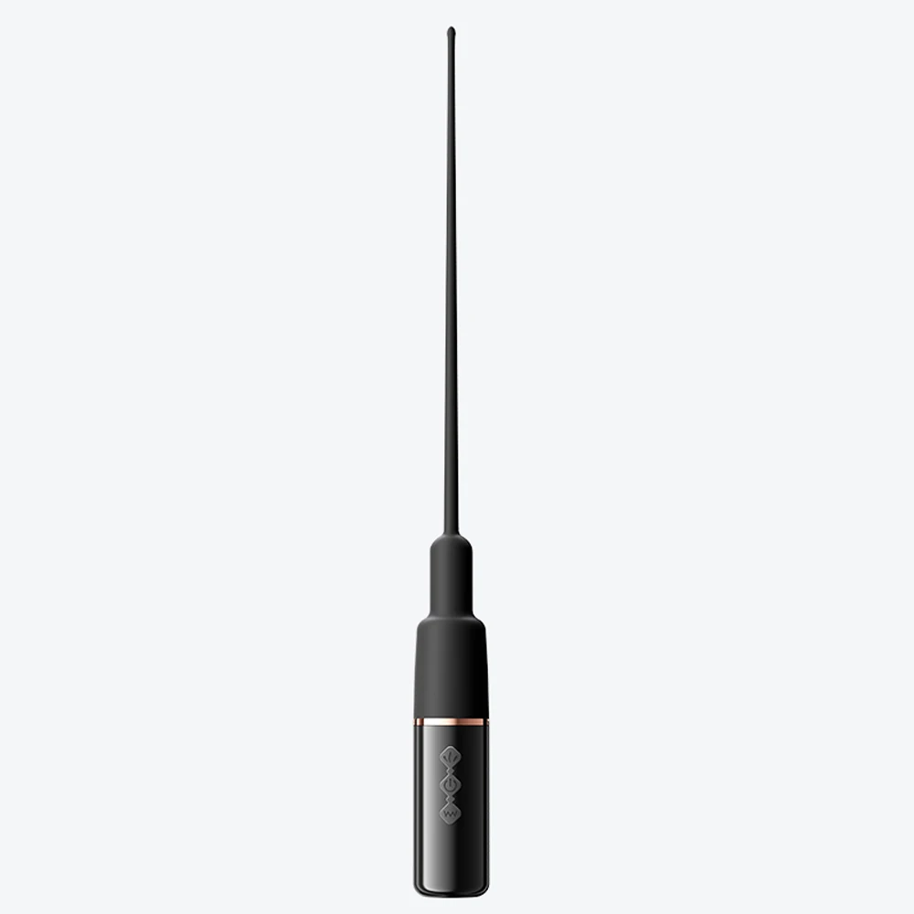Whisper Quiet Urethral Vibrator for Men 10 Vibration Modes USB Rechargeable Silicone Male Sounding Rod for Prostate Stimulation