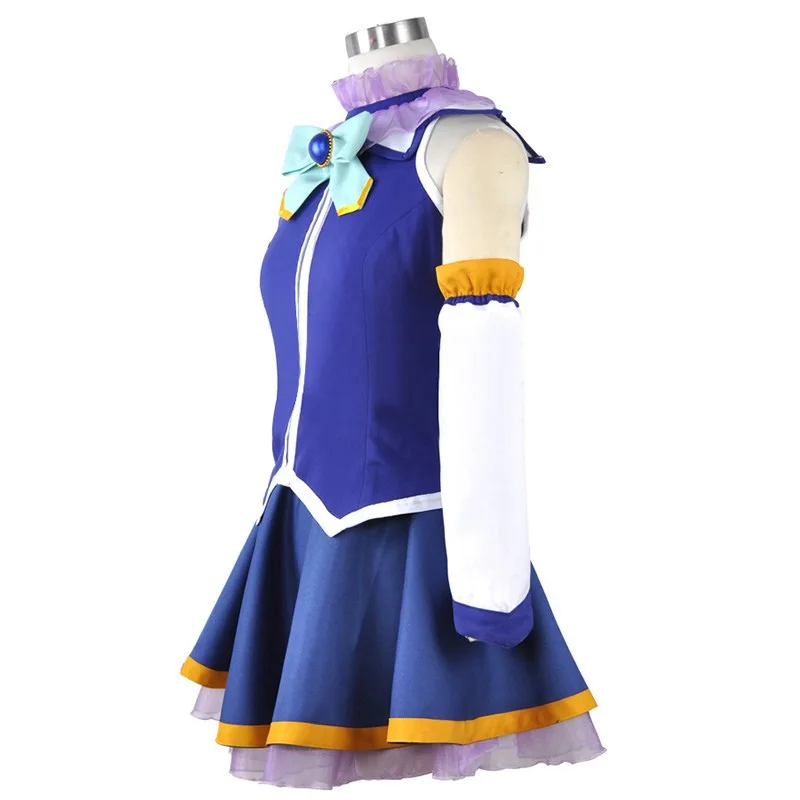 SingXeng Anime KonoSuba bendición de Dios en este maravilloso mundo Aqua Cosplay disfraz Tops vestido uniforme traje Halloween