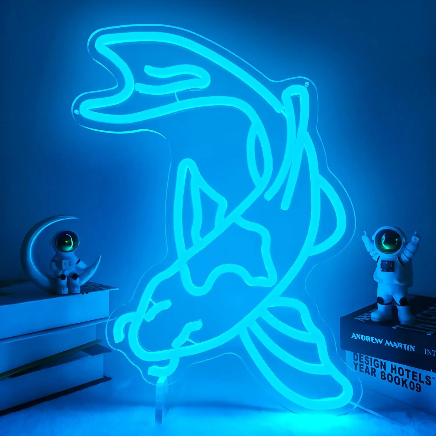 ledブルーネオンライトサイン壁掛け寝室リビングルームレストランオフィスアートラッキーフェスティバル誕生日プレゼント