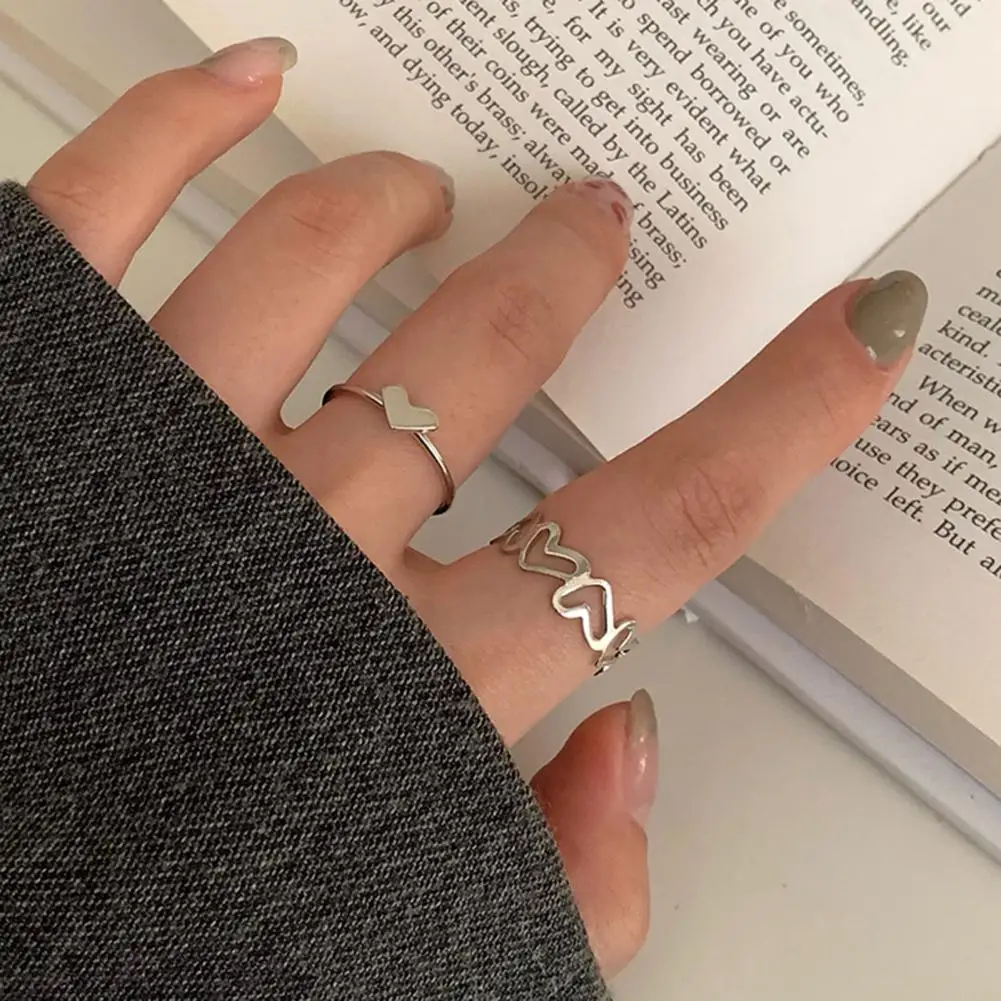 Accessory  Novel Ins Style Adjustable Ring Female Index Finger Ring All Match   Birthday Gift