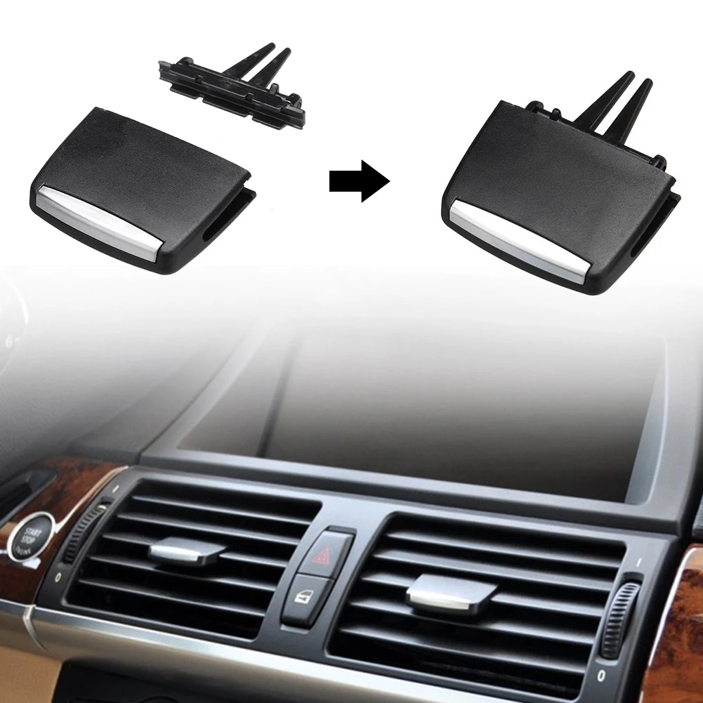 Front Rear A/C Vent Grille Slider Clip Car Air Conditioning Adjust Slider A/C Outlet Tab Clip Repair Kits for BMW X5 X6 E70 E71