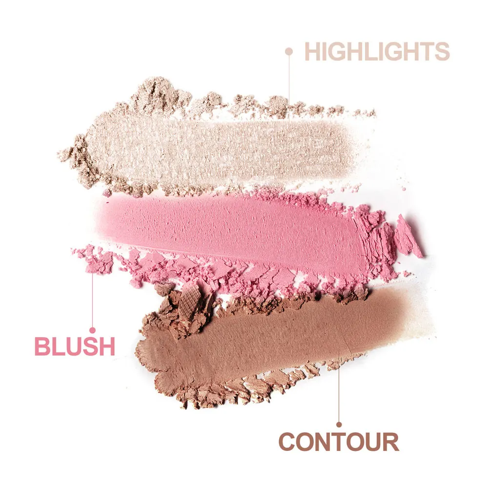 Blush surligneur diamant scintillant 3 en 1, poudre haute brillance, maquillage, contour du visage, éclaircir la peau, surligneur perlé, cosmétiques