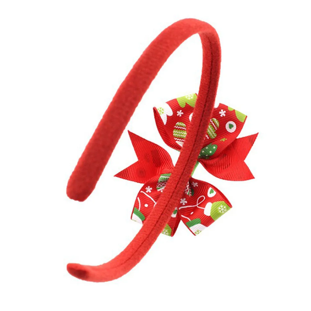 

4pcs Christmas Headbands Red Fabric Mini Hat Leaves Bell Holiday Party Costume Props Xmas Photo Booth Gift For Families