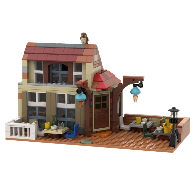 Customize Series City Engineering 75980-4996 Beach House Building MOC Model DIY Assembly Educational Toy Puzzle Birthday Gifts