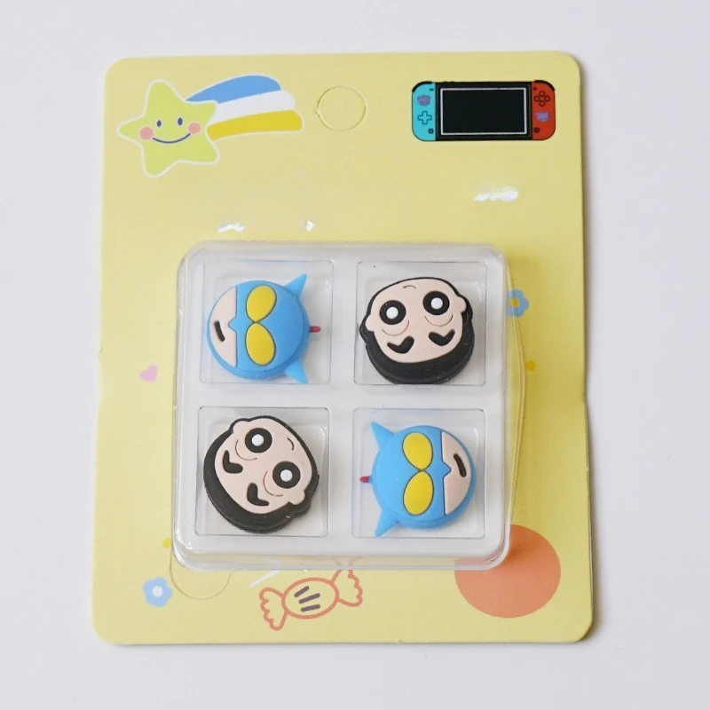 Cartoon Cute Crayon ShinChan Silicone Rubber Thumb Grip for Switch 2 PS5 XBOX JoyCon Controller Joystick Cap Protective Cover - view 5