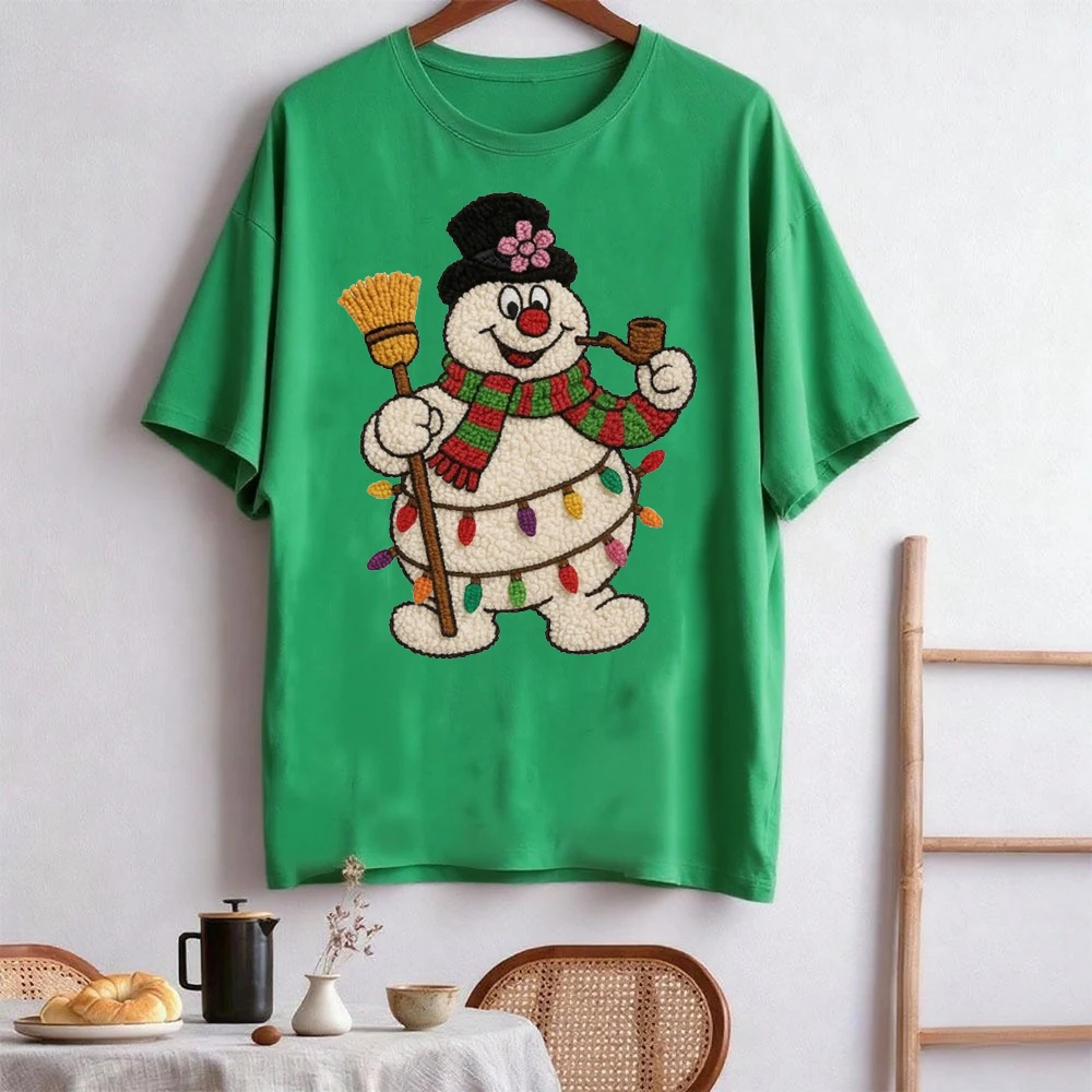 مزلاج هوك الغزل الكروشيه ثلج عيد الميلاد القمم عيد ميلاد سعيد أفلام مضحك الغزل فو التطريز ثلج تيز جديد وصول #3