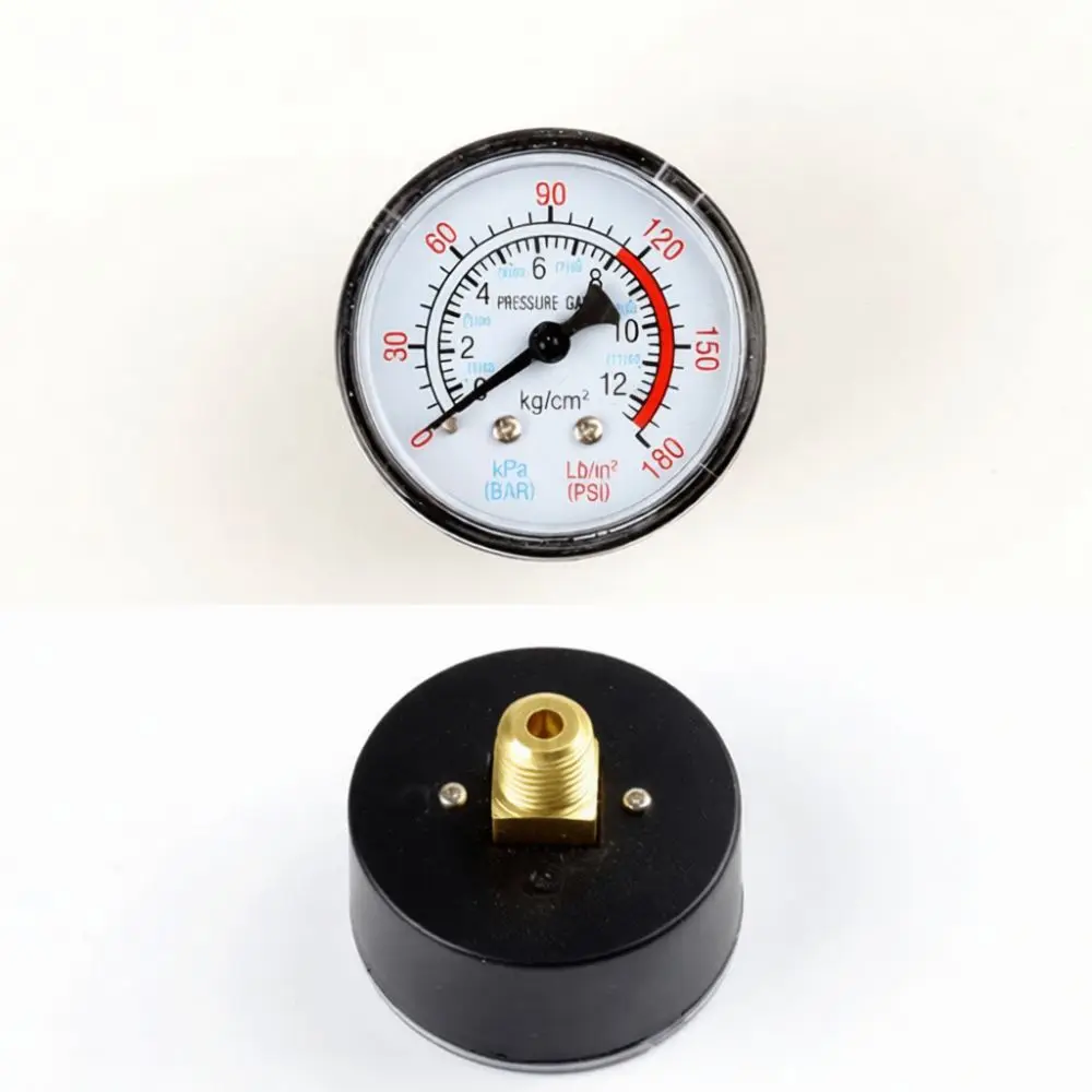 Industrial Pneumatic Pressure Gauge Manometer Air Pump Monitor Precision Measuring Hardware Thread Fitting Replacement