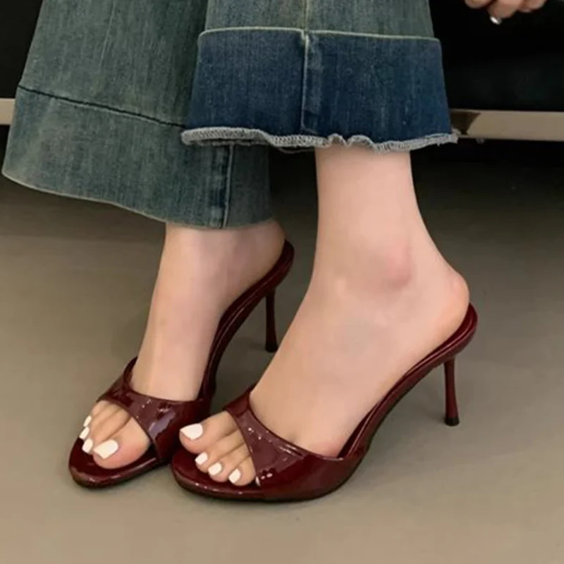 High Heels Sandals Women Sexy Slippers Summer Woman Shoes 2026 Elegant Dress Party Shoes Open Toe Fashion Flip Flops De Mujer