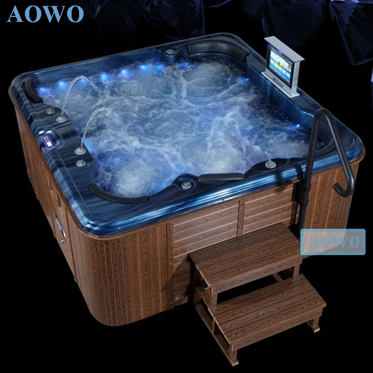5-6 Person spa pod jacuzziSS vibration small bathtub with seat pool spa outdoor