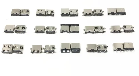 50PCS Type-C USB Charging Dock Connectors Mix 6Pin and 16Pin Use for Phone and Digital Product Repair