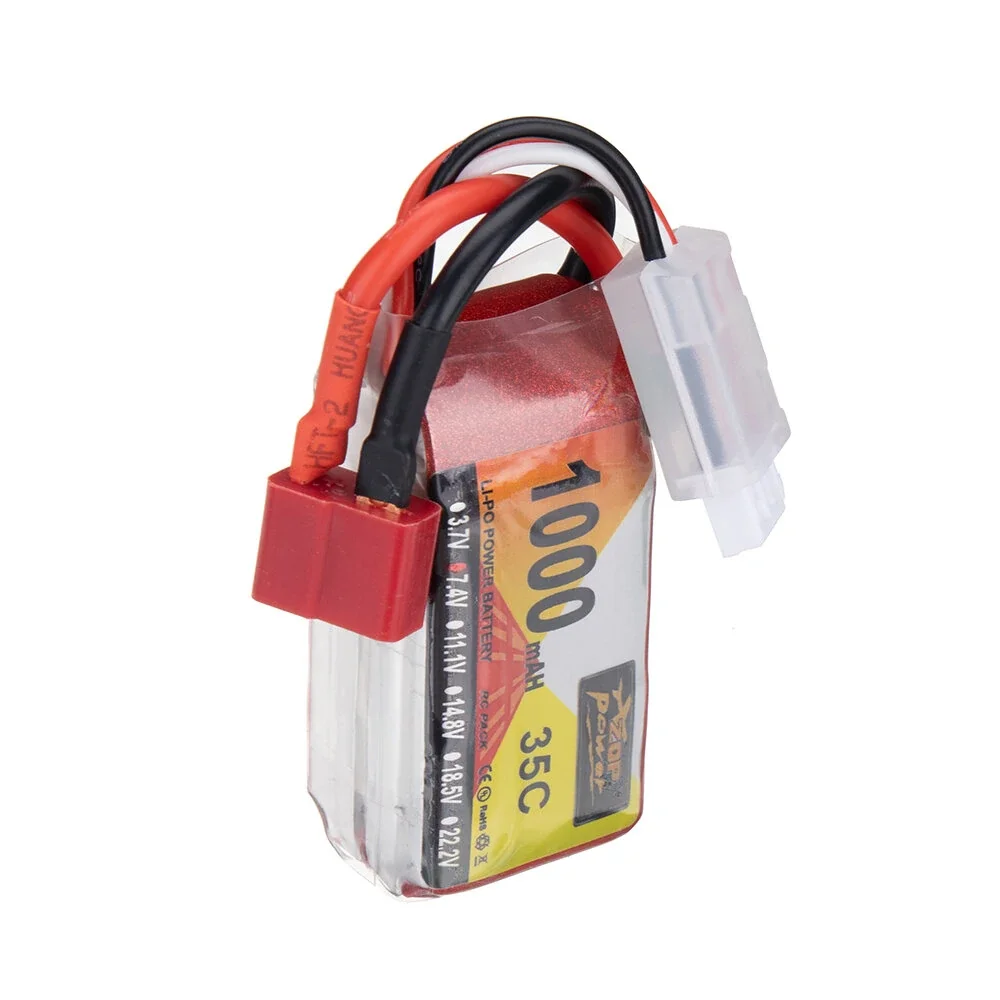 ZOP Power 7.4V 1000mAh 35C 2S LiPo Battery T Deans Plug for RC Drone #3
