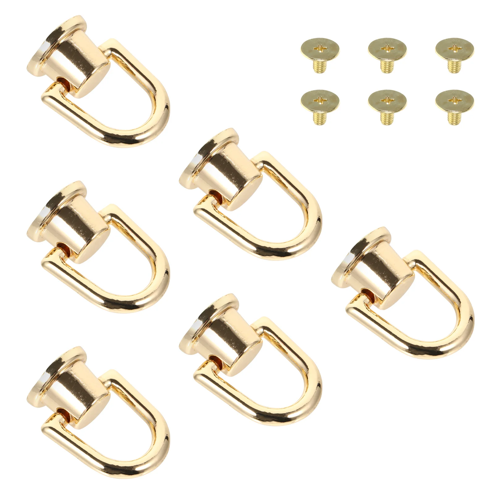 

6Pcs D Ring Buckle Resistant for Handbags Backpacks Luggage Straps Collars DIY Projects Outdoor Use