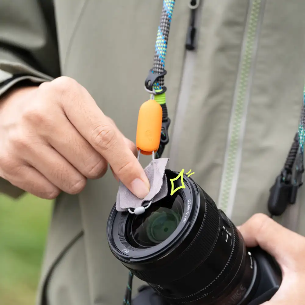 Pasek na nadgarstek do kamery PGYTECH Slim Outdoor-Blaze z szybkozłączką i magnetycznym zapięciem, pasek na szyję/ramię do Nikon Canon Sony — zdjęcie produktu 4