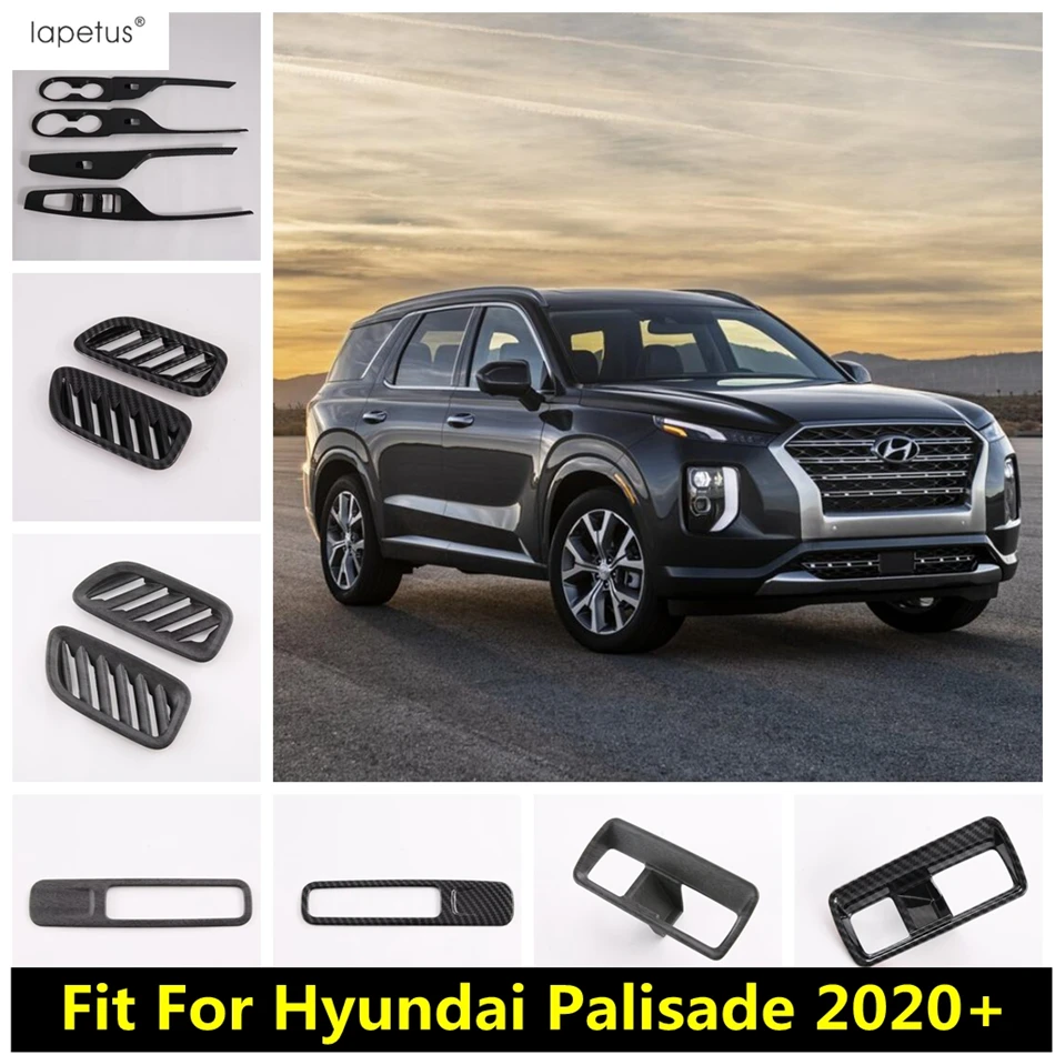 

Dashboard Air AC Outlet Vent / Window Lift / Hand Brake Head Lamp Switch Cover Trim Accessories For Hyundai Palisade 2020 - 2023