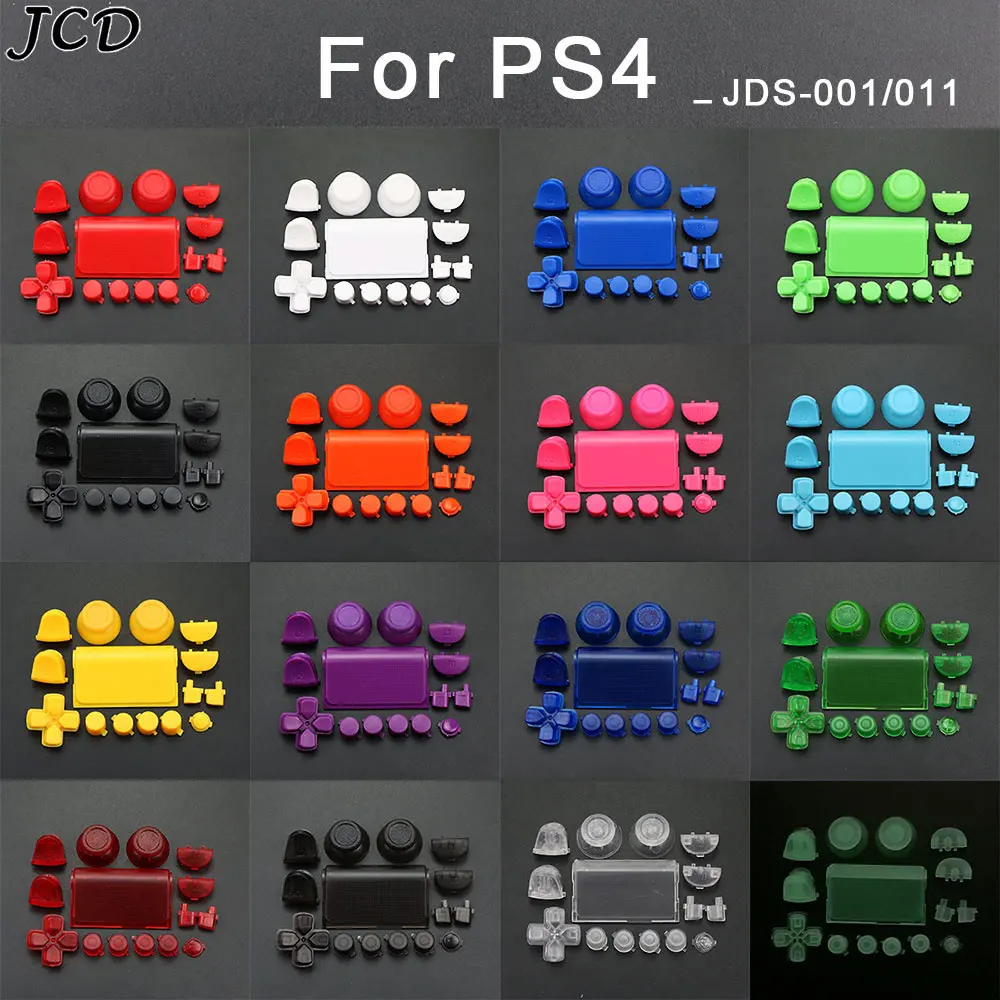 JCD For PS4 JDS-001 JDS-011 Controller R2 L2 R1 L1 Trigger Buttons Mod Kit Dpad Touchpad ABXY Direction Key Game Accessories