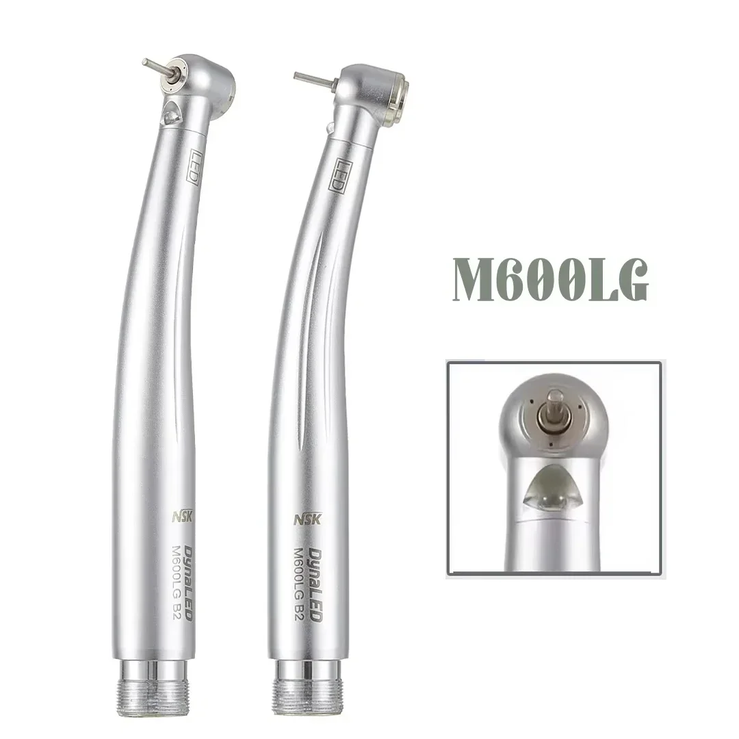 NSK DynaLED M600LG Handpiece with LED Light M4 Push Button High Speed Handpiece Air Turbine 2/4 Hole Dentist Tool