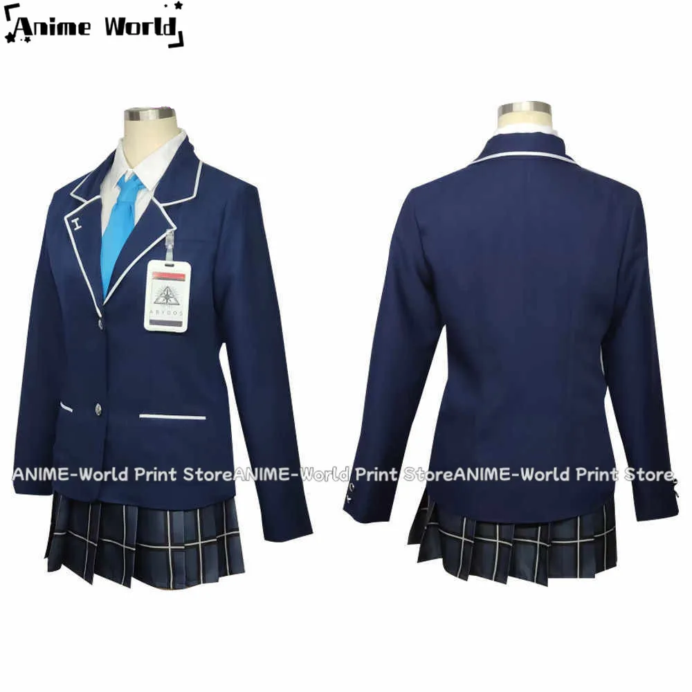 《Custom Size》Unisex Anime Blue Archive Kuromi Serika Cosplay Costumes Outfit Halloween