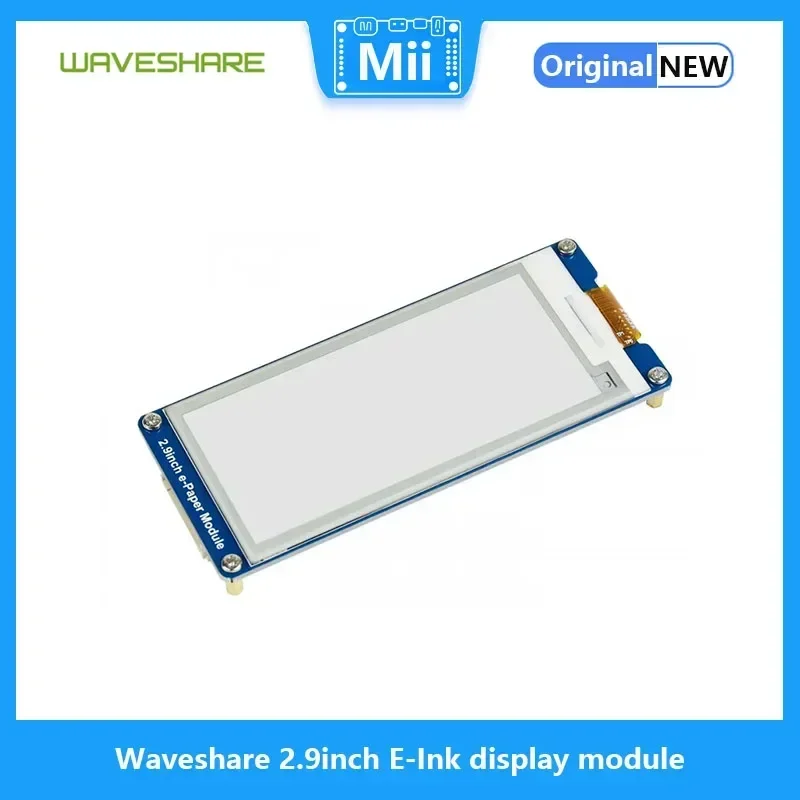 Waveshare 2.9inch E-Ink Display Module Black/White Two Colors e-Paper Partial Refresh Compatible with Raspberry Pi
