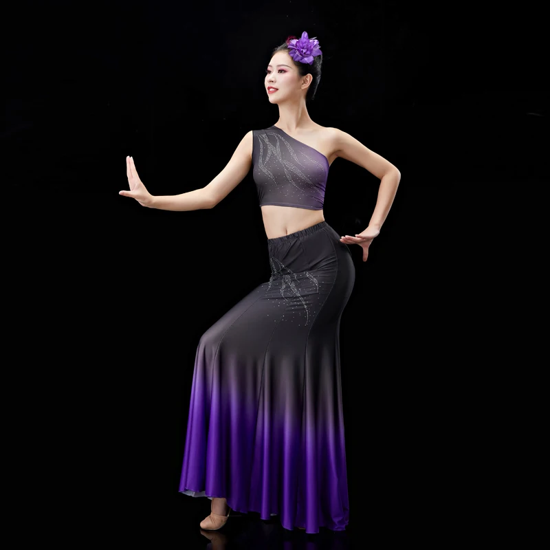 Vrouw Dai Danskostuums Nationale Hmong Dans Fishtail Pauw Danser Kleding Traditionele Minderheid Pauw Stage Performance