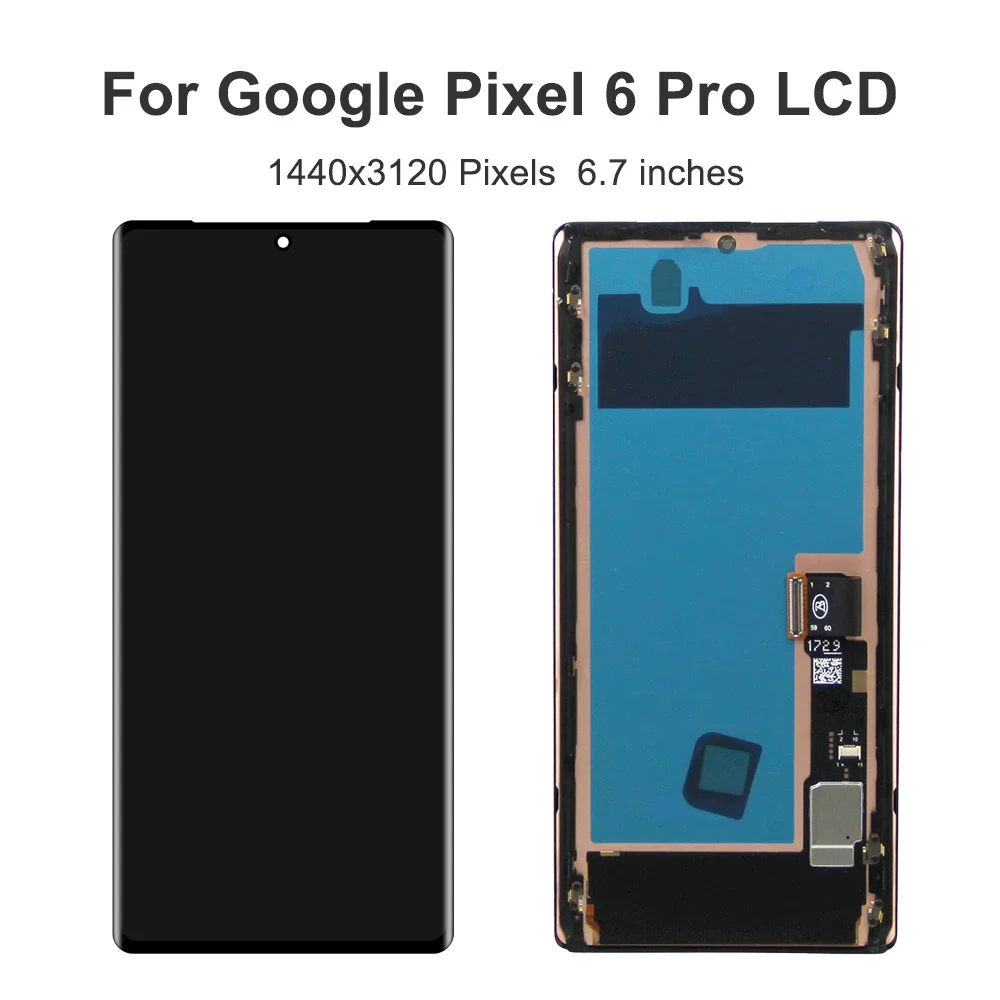 For Google Pixel 6 Pro 6.7''For AMOLED Google Pixel 6 Pro GLUOG G8VOU LCD Display Touch Screen Digitizer Assembly Replacement