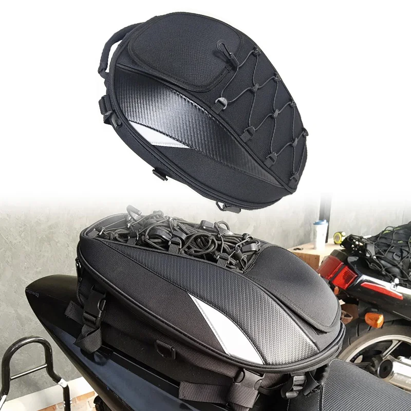 

Motorcycle Waterproof Rear Seat Helmet Bag Tail Bag Rear Seat Bags Multifunctional Motorbike Helmet Package Moto Rider Backpack