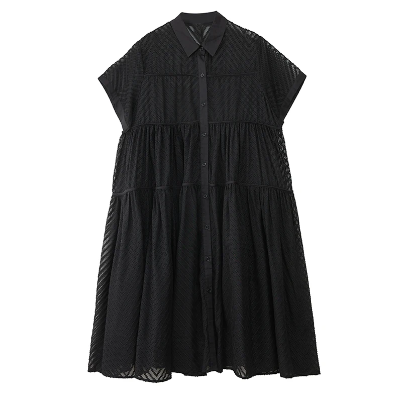 NYFS plus Size Abito estivo da donna Sling Set due pezzi Camicia Abito Abito Abito Allentato Personalità della moda 2025