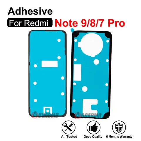 For Redmi Note 12 Pro Plus 9 8 7 Pro 8T 8Pro 9Pro Sticker Back Cover Rear Door Adhesive Glue Replacement Part