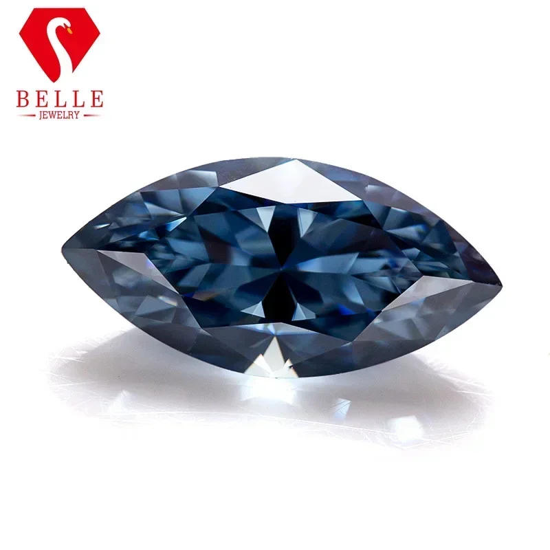 

Moissanite Stones BELLE Hot Sale Best Brilliant Vivid Blue Marquise Cut 0.5-5ct Moissanite VVS1 GRA Certificated Diamond Beads