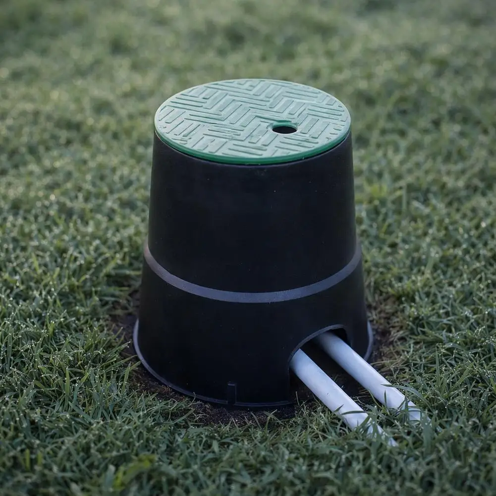Sprinkler Valve Box Practical Easy to Install Premium Sturdy with Lid for Farm Grassland Lawn Yard Garden Watering Valves Cover