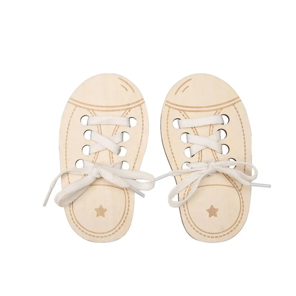

Teaching Tie Shoelaces For Baby Tying Shoelaces Boards Learn to Tie Laces Wooden Lacing Shoe Montessori Educational