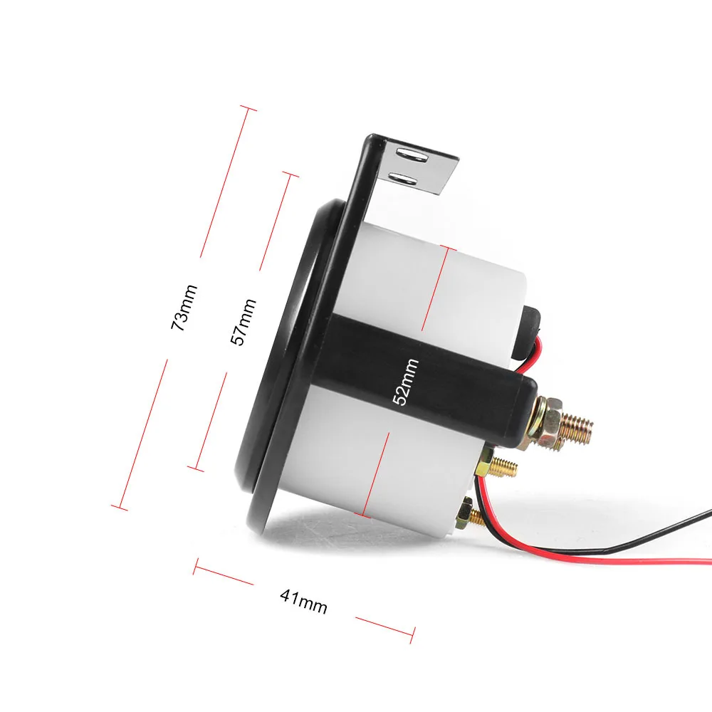 Voltímetro Universal para coche, medidor de voltaje de 12v, 2 pulgadas, 52mm