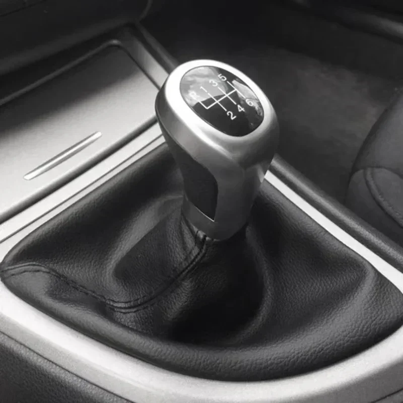 

5 6 Speed Gear Shift Knob Gearbox Gaiter Boot Cover Frame Collar for BMW 1 Series E81 E82 E87 E88 2003-2013 Car Interior Parts
