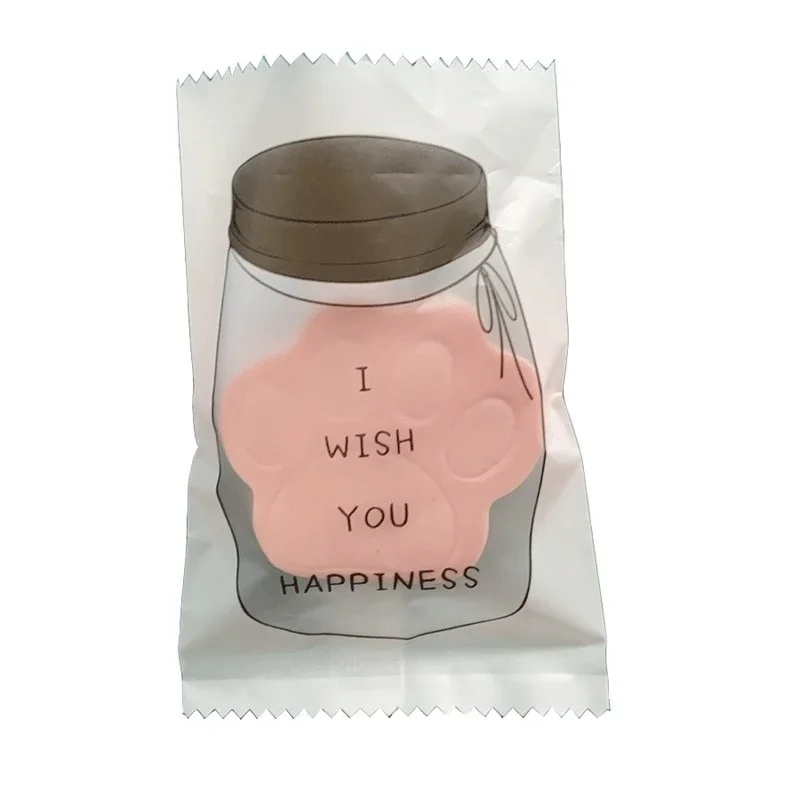 1 unidad de esponja cosmética en forma de pata de gato para mujer, esponja para base de maquillaje suave, herramientas de maquillaje de belleza, rosa, venta al por mayor, dibujos animados bonitos