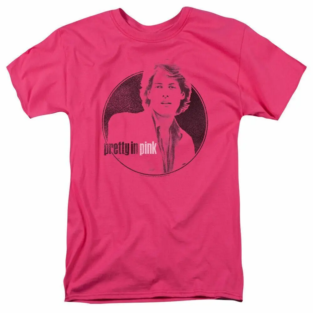 

Pretty in Pink Steff T Shirt Mens Licensed 80s Movie Tee Duckie Hot Pink