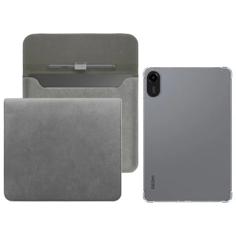 

Прозрачный противоударный чехол-накладка 2-в-1 из ТПУ для Redmi Pad 2 (11 дюймов) с тонким чехлом-сумкой для планшета