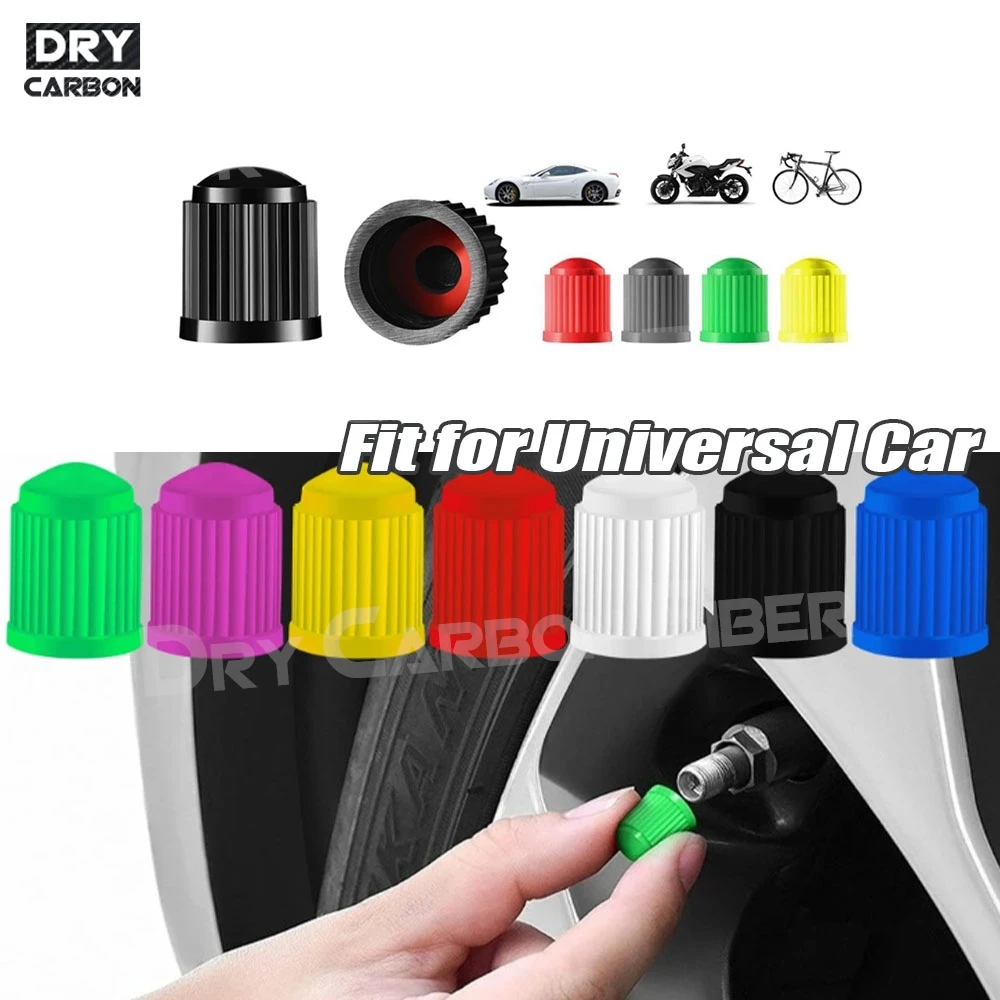 

20PCS Car Tire Tyre Valve Caps with O Rubber Ring Dust Covers Plastic Dome Vorm Dust Valve voor Auto Motorfiets Exterior Trims