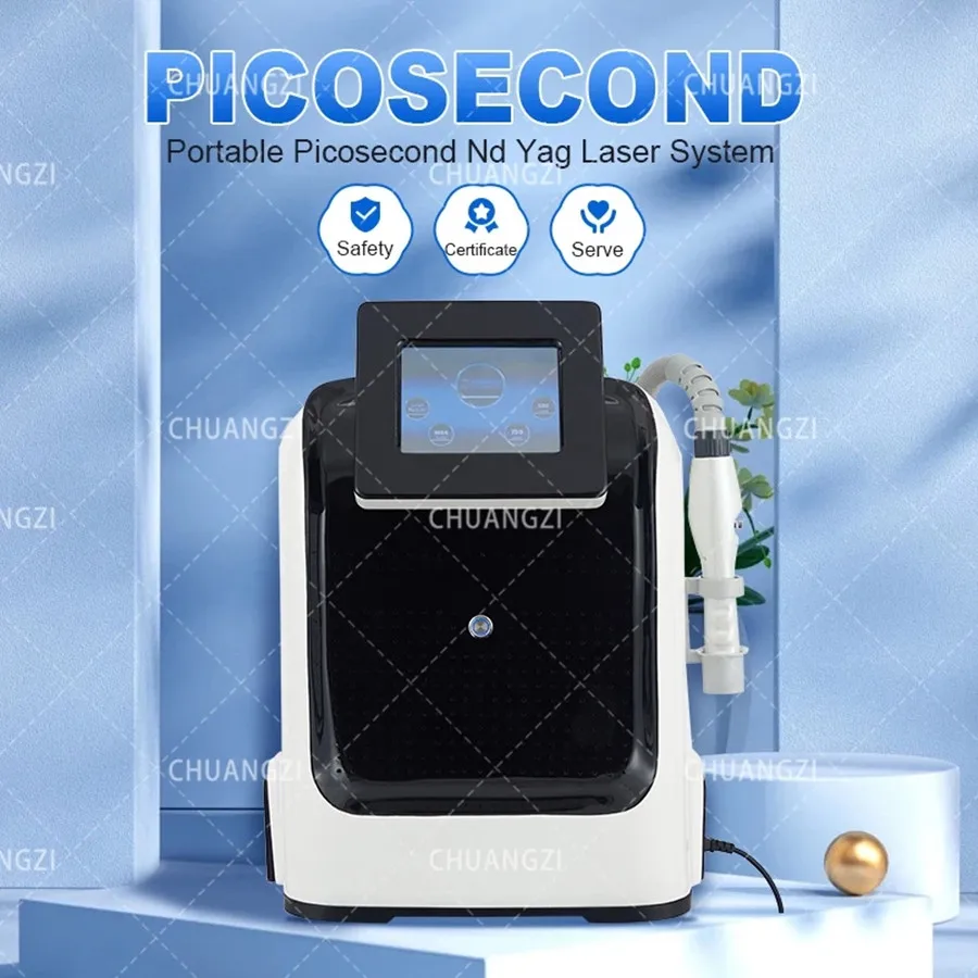 Meilleure machine de suppression de tatouage au laser Q-Switched Nd:YAG, laser pico pour enlever les tatouages, picoseconde 1064NM 532NM 755NM, soin de la peau