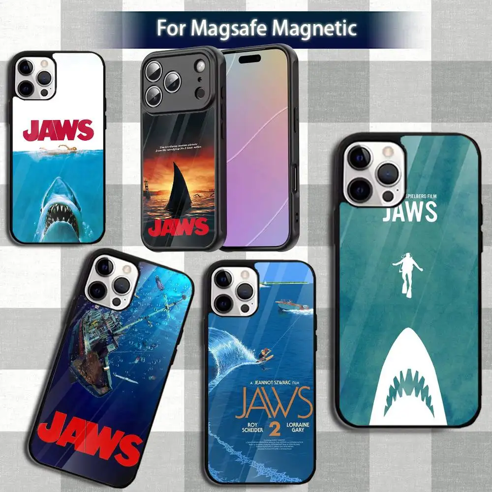 

Movie Terrifying J-Jaws-s Phone Case For iPhone 13,12,15,17,11,16,14,Pro,Max,Plus,Mini,Magsafe,Magnetic Wireless Charging Case