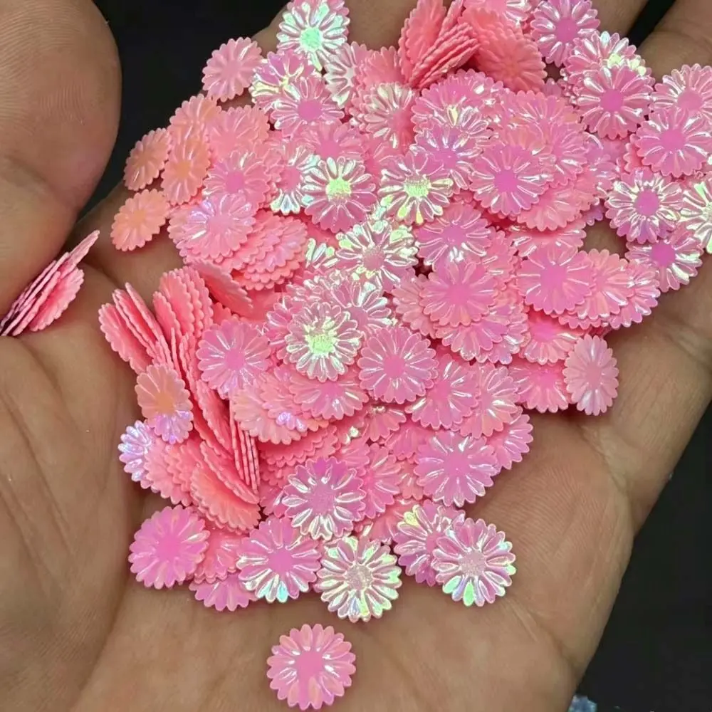 Colorful Nail Art Daisy Sequins Glitter 100g/bag Phone Case Decor Flower Loose Sequins Shiny 9mm Slime Fillers DIY Projects