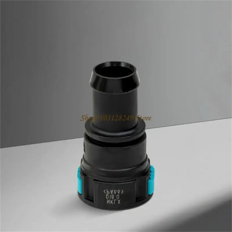 ストレート燃料コネクタ クイックディスコネクトフィッティング プッシュボタンロック付き 18mm ホースパイプ用 工具不要の取り付け不要