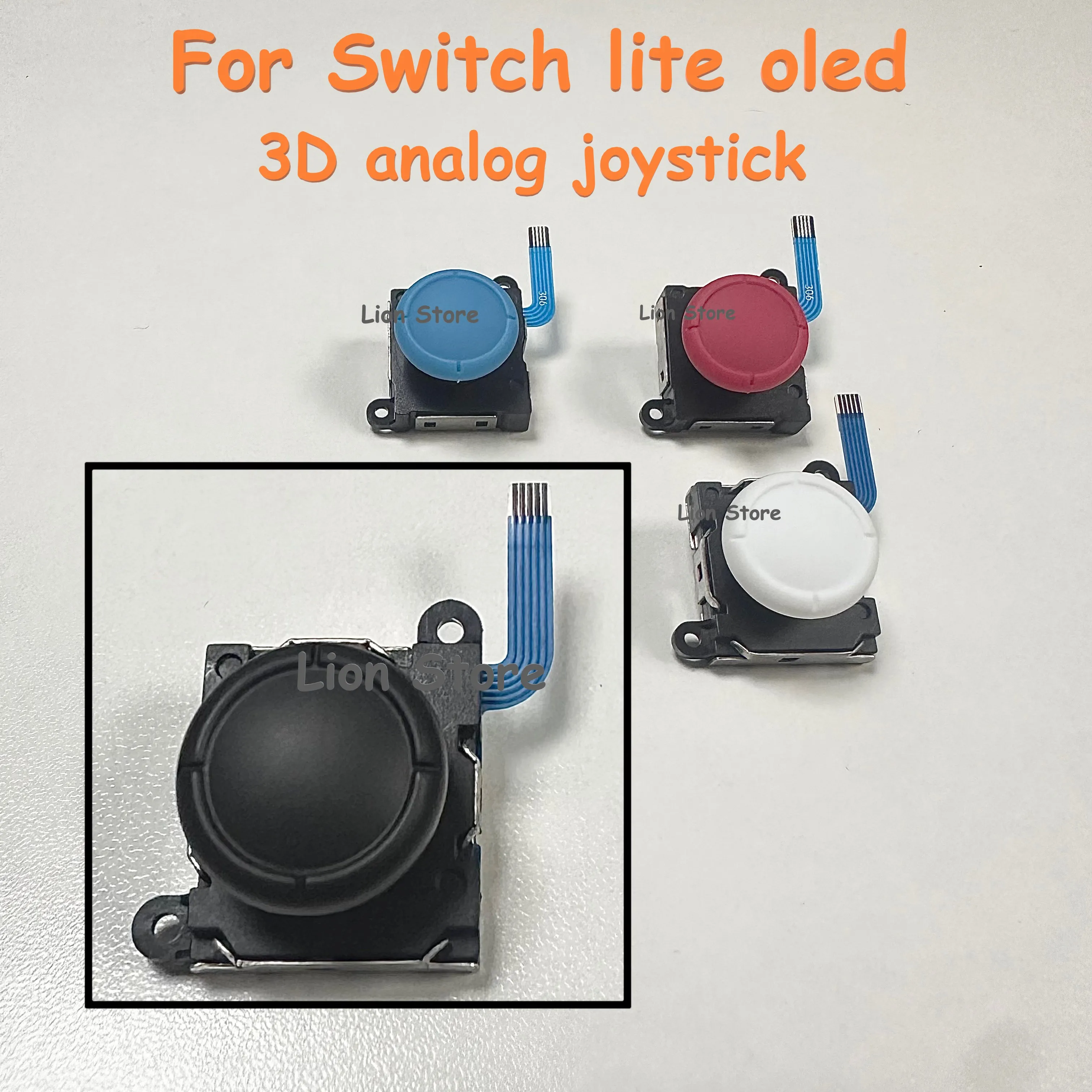 10pcs-100pcs/lot For Switch lite oled console joycon 3D analog joystick left and right handles remote manipulation repair