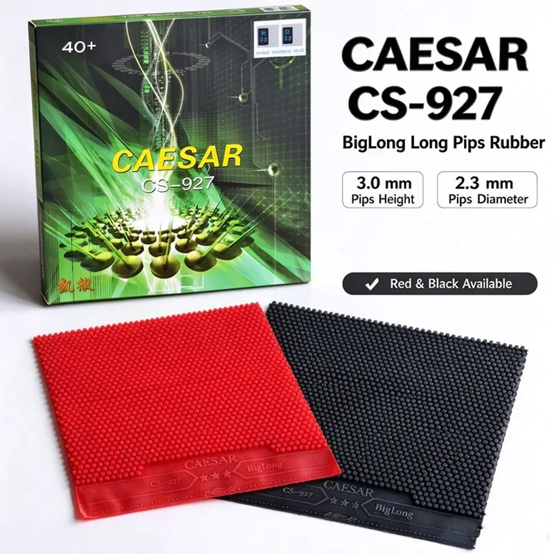 CAESAR CS-927 BigLong Table Tennis Long Pips Rubber 3.0mm Pips Height 2.3mm Diameter Durable Long Pimples Ping Pong Rubbers