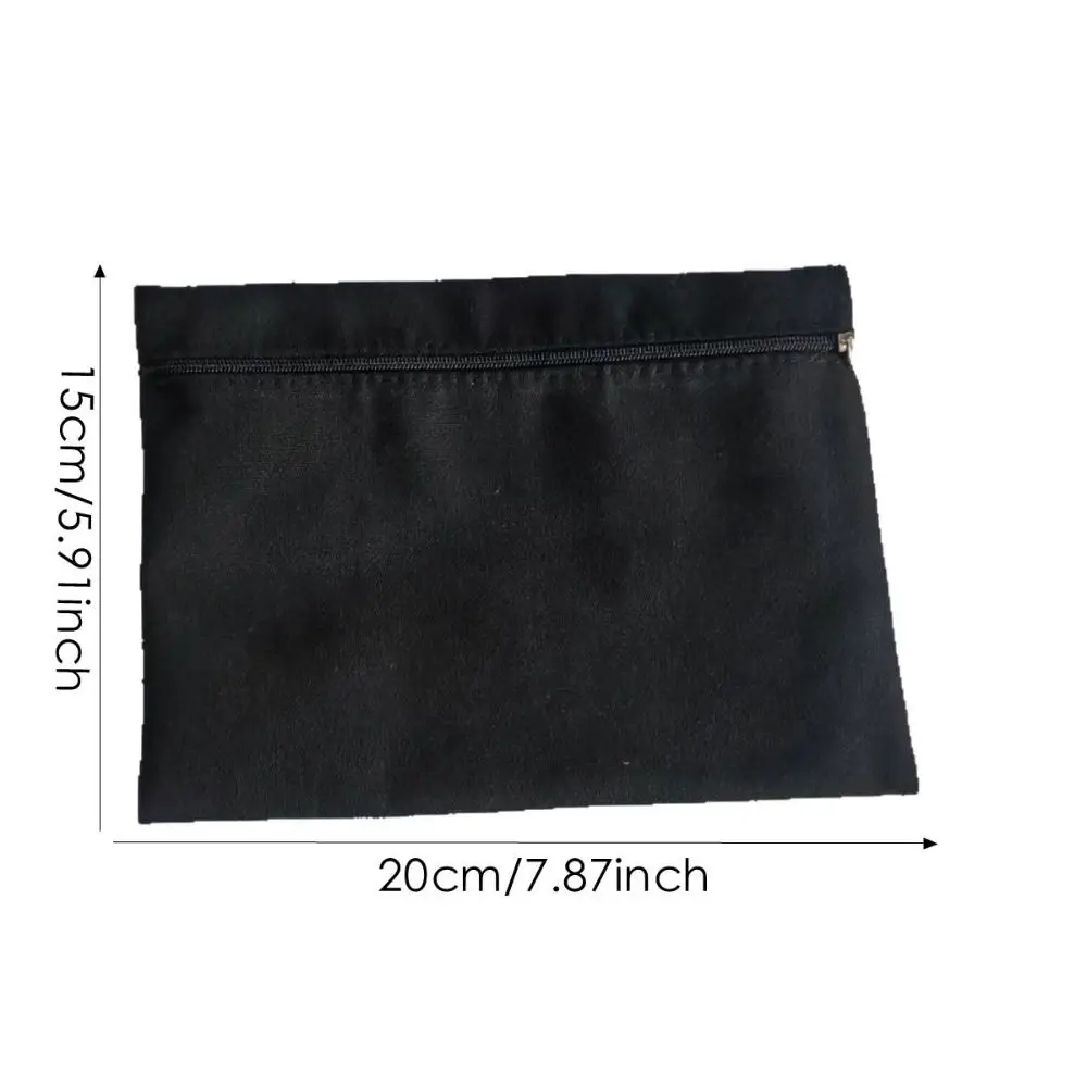 New with Zipper Sew-in Side Hidden Pocket Solid Color Polyester Inside Pockets Durable Travel Wallet Pouch view 6