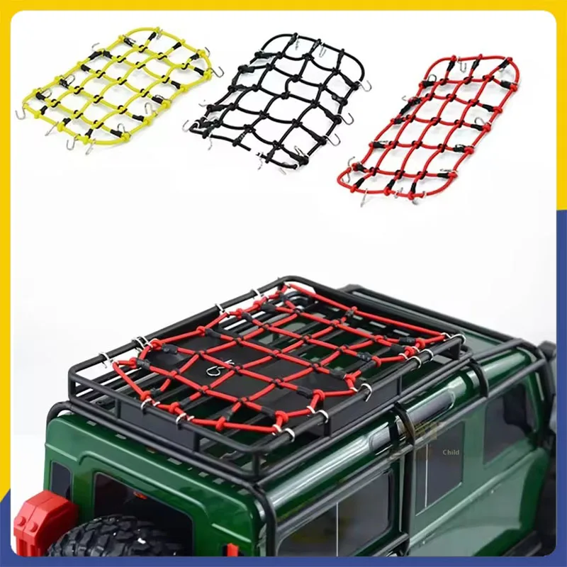 

RC Car Parts 1/10 Simulation Crawler Modified Upgrades Accessories Roof Elastic Luggage Net D90 SCX10 90046