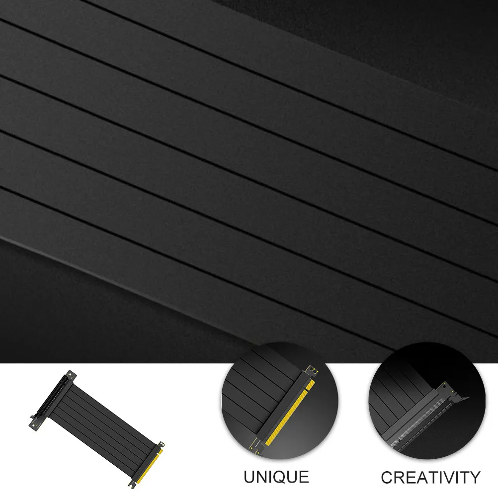 Pci Riser Cable 90 Degree 20Cm Pci-E 3.0 Extreme Stability Copper Material Flexible Extension Cable for GPU Graphics