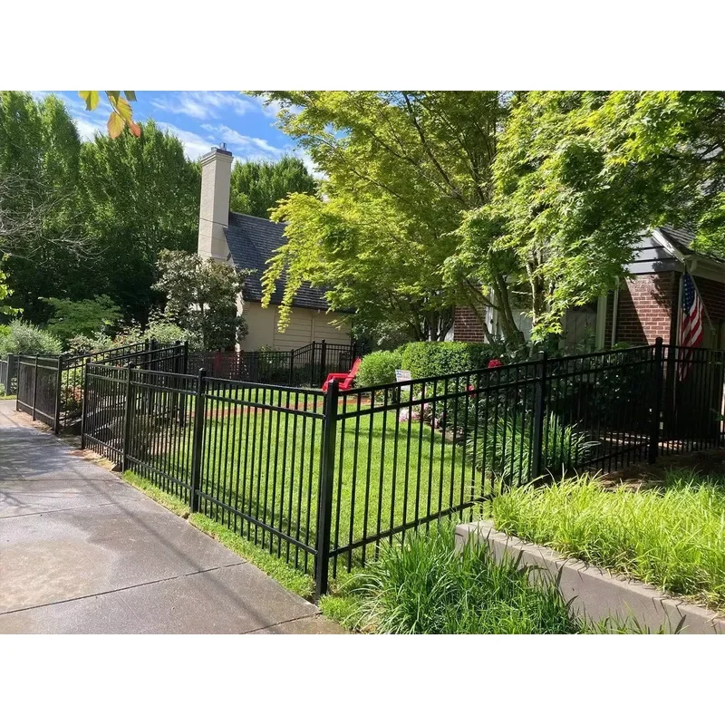 Maintenance Free Custom Height Aluminium Vertical Bar Security Fences for Australian Villa Lawn Enclosure Works