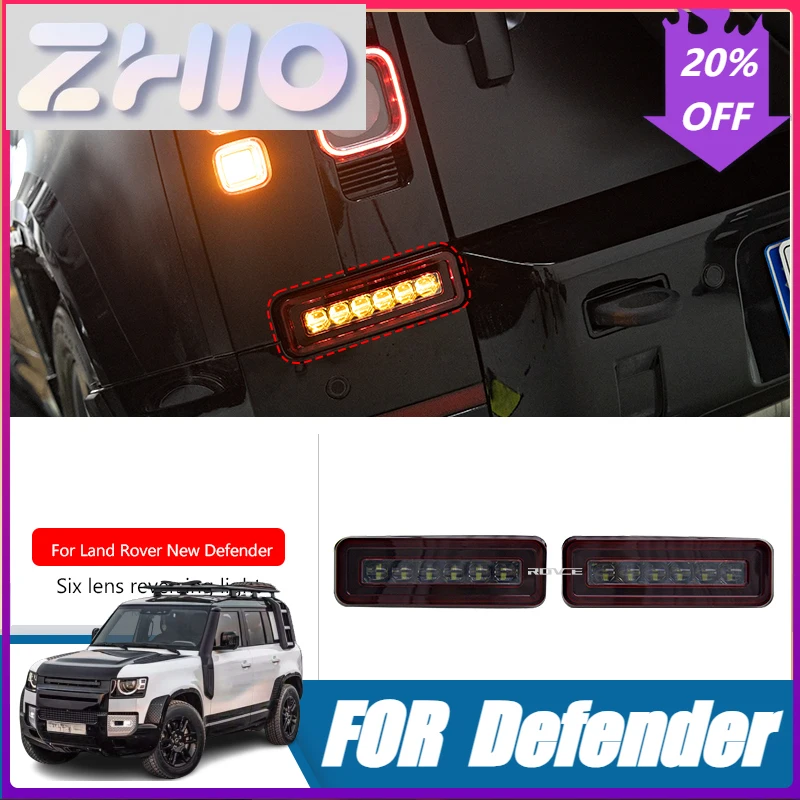 Fit  LED Reversing Light Rear Bumper Light with Daylight For Land Rover Defender 90 110 2020-2025 Turn Signal Light